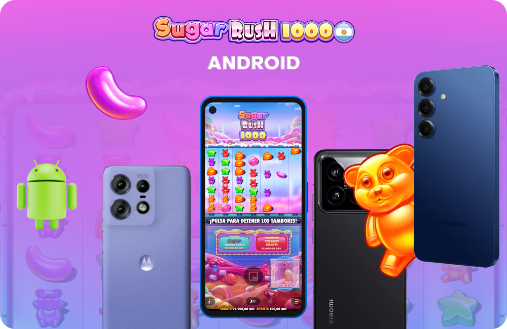 En Android, Sugar Rush funciona rápidamente en el navegador, está optimizado y resulta cómodo de usar, especialmente en dispositivos de gama media