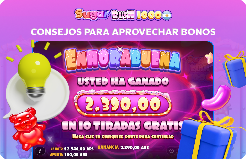 Para sacar el máximo provecho de los bonos de Sugar Rush, es importante leer las condiciones, controlar el presupuesto y aprovechar los giros gratis