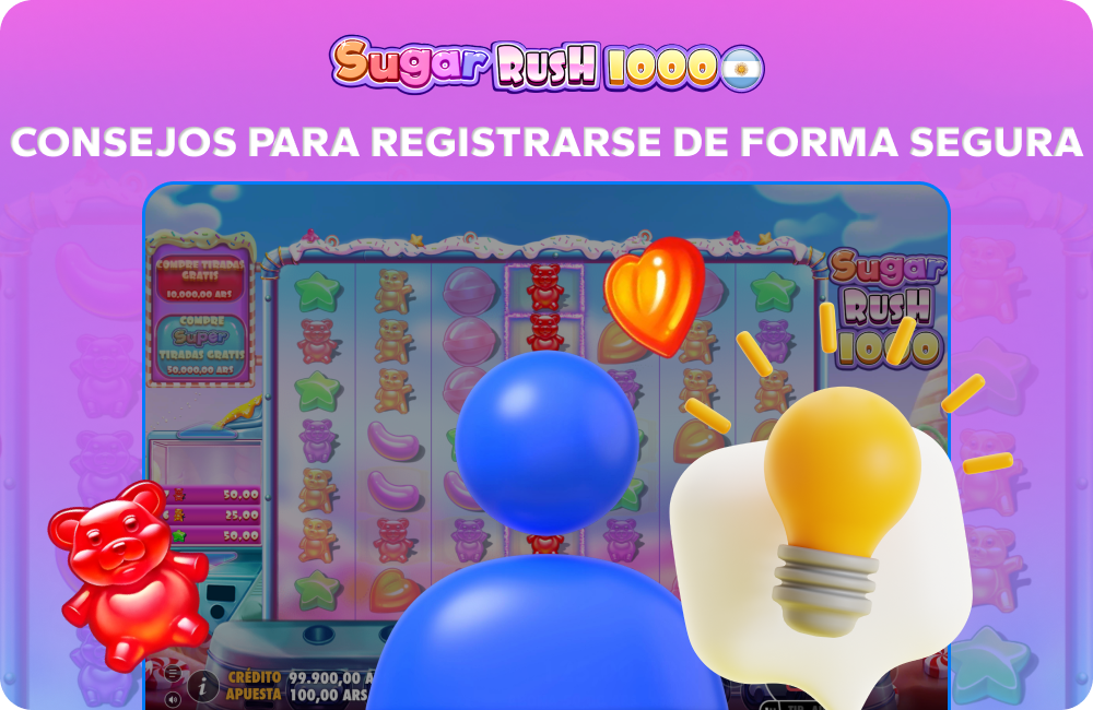 Para registrarse y jugar de forma segura en Sugar Rush, se recomienda a los jugadores que utilicen un casino con licencia y una contraseña segura