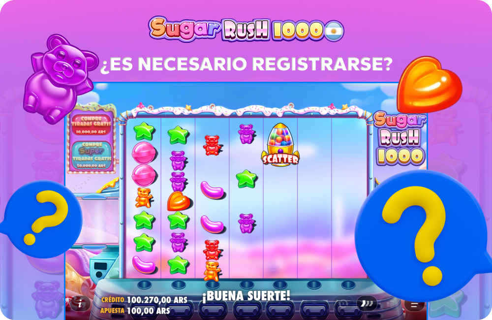 Para jugar a Sugar Rush con dinero real, es necesario registrarse y verificar la identidad del usuario