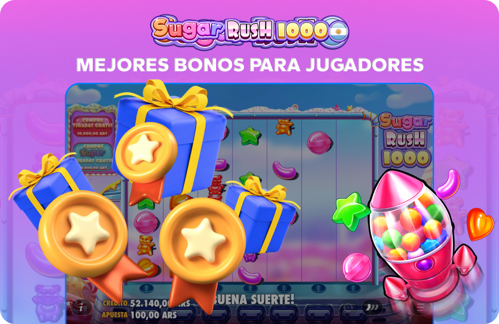 En Argentina, los casinos ofrecen bonos, giros gratis y promociones en pesos para los jugadores locales en Sugar Rush