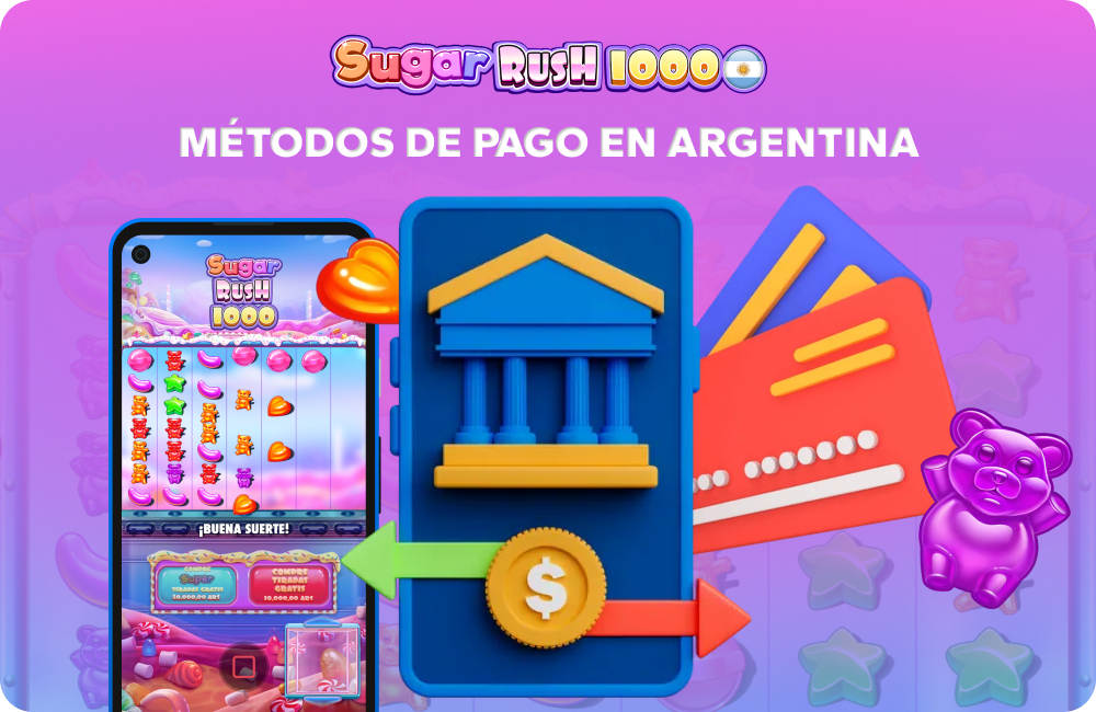 En Argentina, los casinos ofrecen cómodos métodos de pago locales para jugar a Sugar Rush