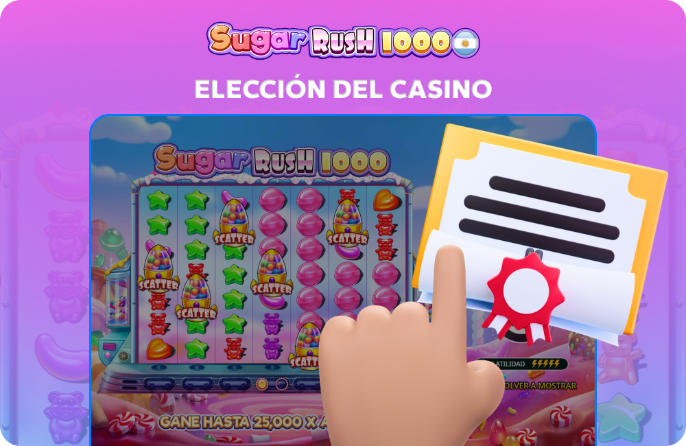En Argentina, para jugar a Sugar Rush, es importante elegir un casino con licencia que ofrezca atención al cliente y métodos de pago