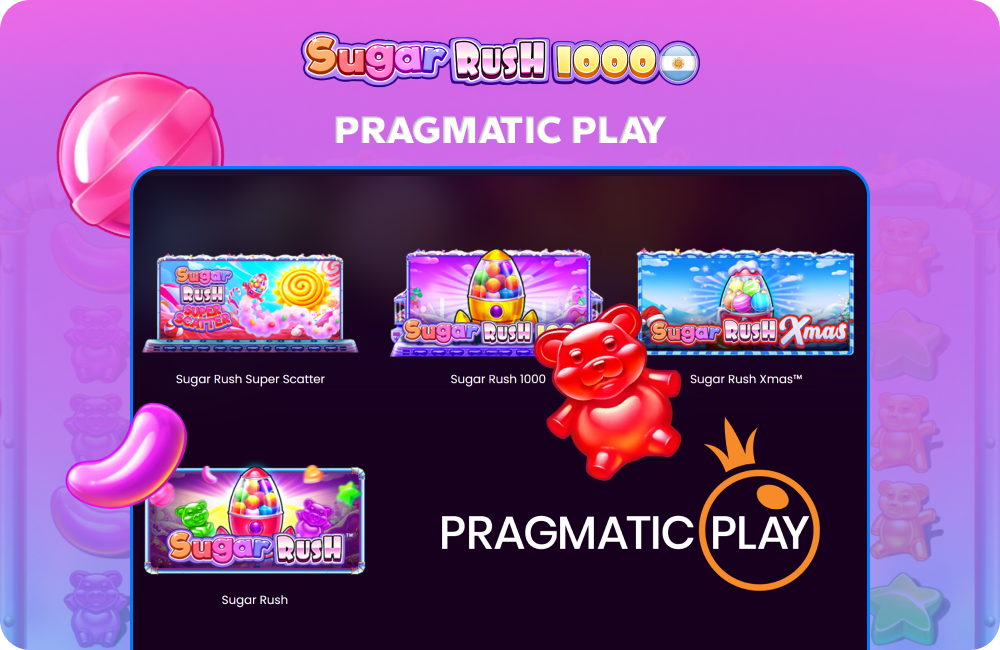 Pragmatic Play ofrece a los jugadores de Argentina la tragamonedas Sugar Rush